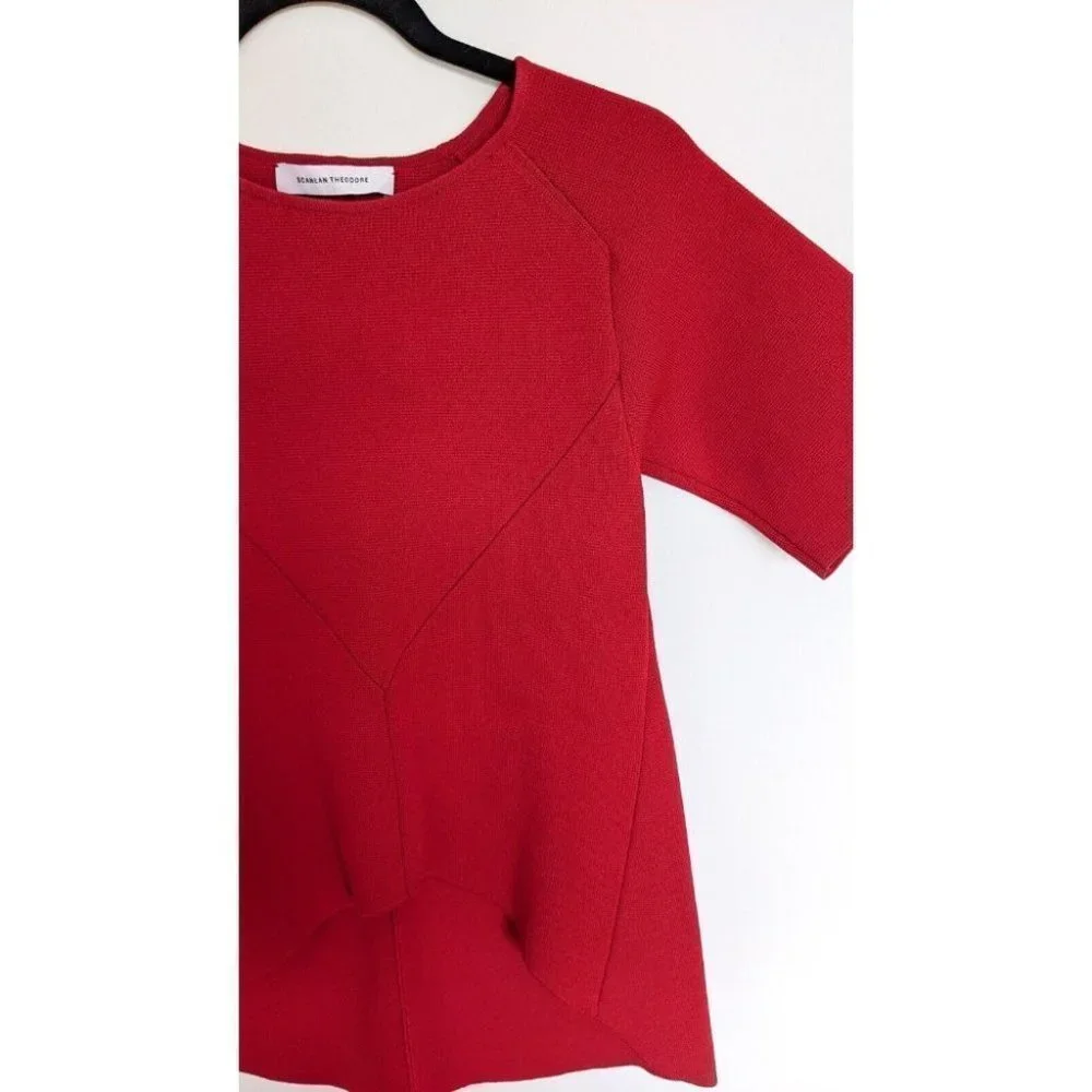 Scanlan Theodore Milano Crepe Knit Cylinder top size 8 - Picture 5 of 7